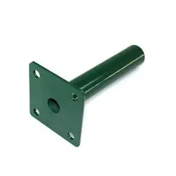 [PLCR48V] PLATINE A VISSER POUR POTEAUX (Vert RAL6005, Ø48)