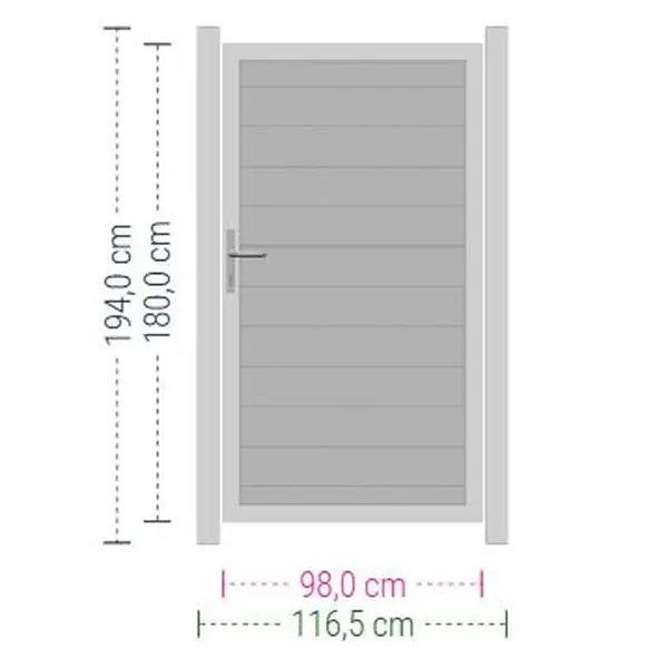 PORTE STANDARD COMPOSITE TRAUMGARTEN (98X180CM)