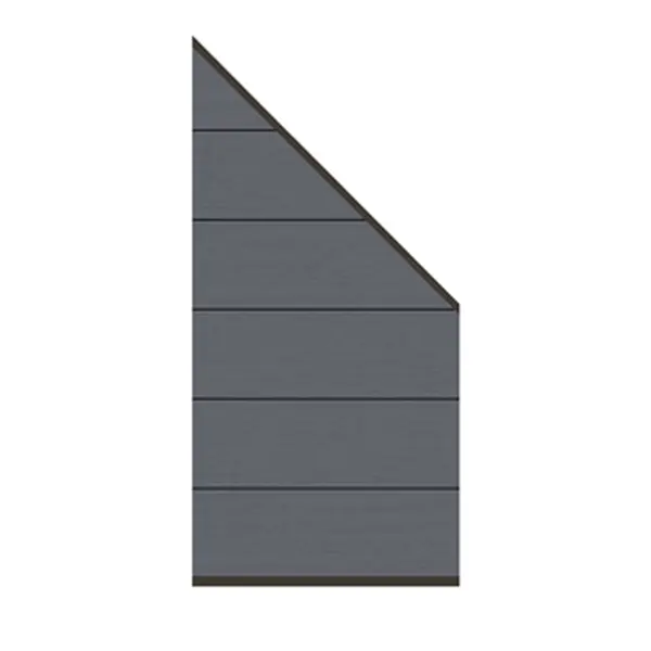 [2824] SYSTEM XL BOIS COMPOSITE, KIT PANNEAU DE RACCORD 91 X 184 SUR 94 CM (Anthracite, Anthracite)