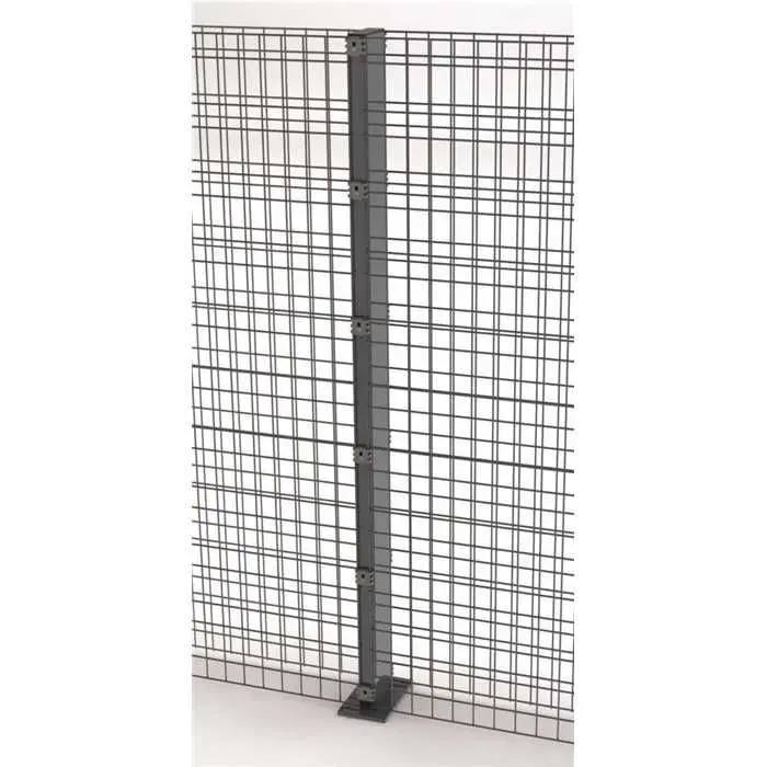POTEAU ZENTURO SUR PLATINE 120X40 RAL BF7016M