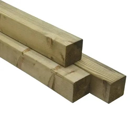 POTEAU BOIS CARRÉ 90 X 90 MM - SAPIN AUTOCLAVÉ