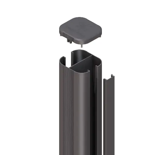 SYSTEM POTEAU RAINURÉ À SCELLER